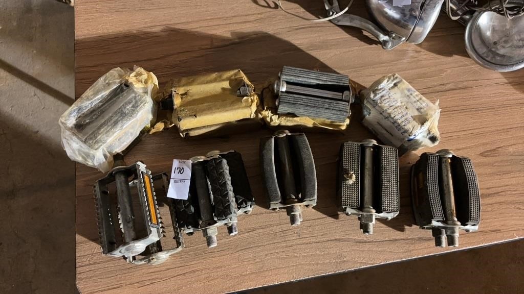 Lot of Vintage Bicycle Pedals