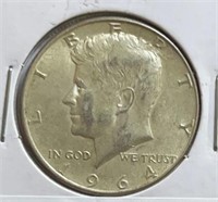 1964 Kennedy Half Dollar Silver