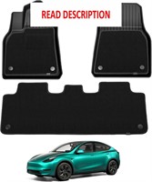 3PC Tesla Y Floor Mats  All Weather