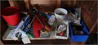 Shelf of misc items