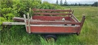 Vintage homemade garden trailer..good frame