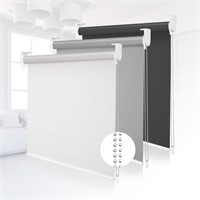 25x72 White 100% Blackout Roller Shade