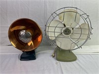 Toshiba room heater & Superior Electric Fan