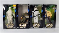 4) STAR WARS ACTION FIGURES W/ BOX
