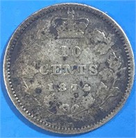 1874 10 Cents Silver Canada
