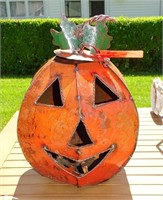 Tin Pumpkin Lantern