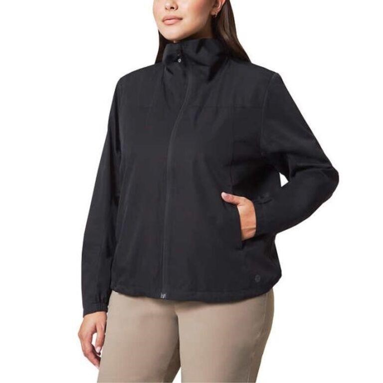 Mondetta Women's XXL Water Resistant Jacket, Black