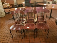 Bid X 6 Nice Solid  Dinning Chairs