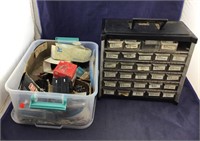 Hardware Organizer With Some Supplies And A Box