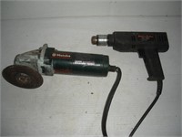 Black & Decker 3/8 inch Drill & Metabo Grinder