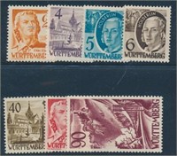 GERMANY #8N28//8N37 MINT FINE-VF H