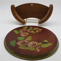 Plate Holder and wood disc