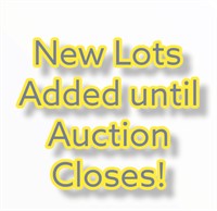 NEW lots Added up until auction closes