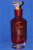 A Ruby Red Artglass Decanter