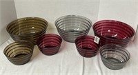 7 Plastic Serving Bowls