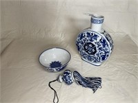 Misc Blue/white Bombay home accents