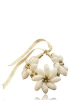 Gorgeous Shells Woven Flowers Tribal Bracelet