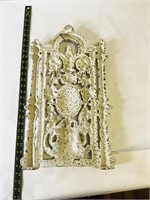 Victorian White Cast Iron Decorative Greek Finial