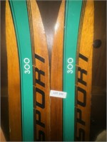 Wooden water skis