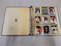 3 Ring Binder of Vintage NHL Hockey Cards