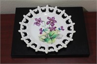 A Lefton China Reticulated Fruit Plate