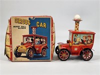 KO JAPAN TRADEMARK TIN CIRCUS CAR W/ BOX