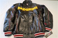 NFL Redskins Soft Leather Jacket-NEW)-Sz Med