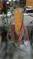 HEAVY DUTY WELDING TANK, GUAGES, DOLLY, HOSES