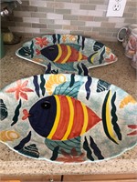 Two piece fish platter #77
