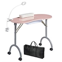 CHAOEEMY Portable manicure table,Folding nail desk