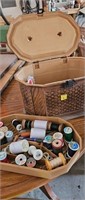 Sewing basket and contents