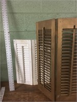 Two shutters great for repurpose projects