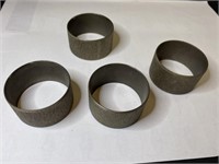 4 Brass Napkin Rings