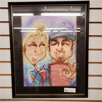 Framed Caricature Art