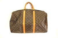 Louis Vuitton Brown Keepall Travel Bag