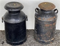 Cast Iron Milk Jugs Lot Collection