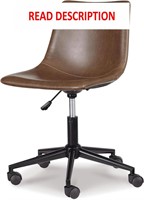 Ashley Faux Leather Chair  Brown**