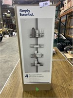 (1) NIB, (1) Used Tension Pole Shower Caddy