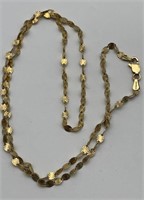 Sterling Gold Tone Italian Necklace