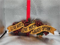 Home Interiors Homco  Live Laught Love Wall Hanger