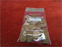 (100)Wheat cents. US Coins.