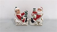 Lefton’s Vintage Santa Claus & Mrs Claus Salt &