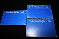 1970, 1971, 1972 U.S. Proof Sets