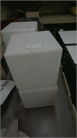 4 - 15x15 Plastic White Container's