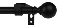 FURNISHLAND, BLACK CURTAIN ROD, 48-84 IN.