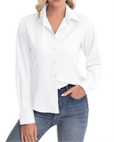 C717  Siliteelon Women's Button Down Shirt