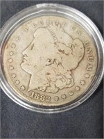 1882 Carson City Morgan silver dollar