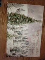 Stretched Christmas canvas print. 35" x 24"