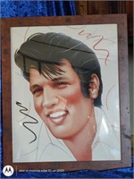 Elvis Presley first day issue framed art