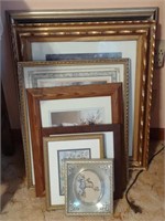 Various Floral & Children Framed Art Pieces